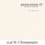 Outlet - Lenzuola Sopra Matrimoniale - Percalle TC200 di Cotone - Orlo Ricamo Bourdon - 324Ch Champagne - 260x290